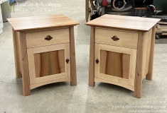 Madrone Nightstands with Walnut Finger Pulls