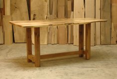 Oregon White Oak Counter Height Wine Tasting Table