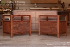 Western Walnut Dresser & Nightstands